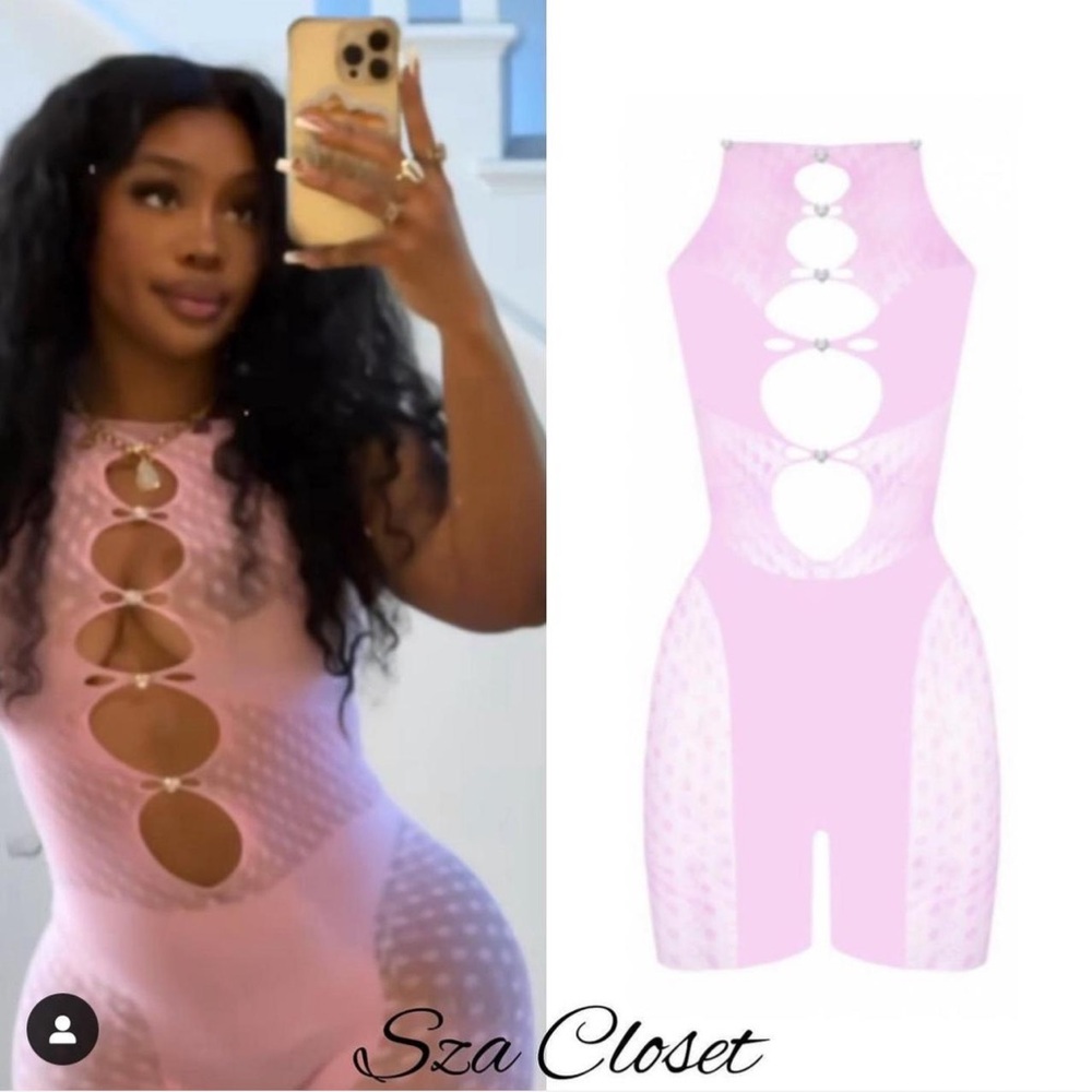 ⭐️SOLD⭐️ Pink Poster Girl Jetta Jumpsuit